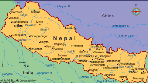 Map of Nepal
